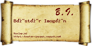 Bástár Imogén névjegykártya